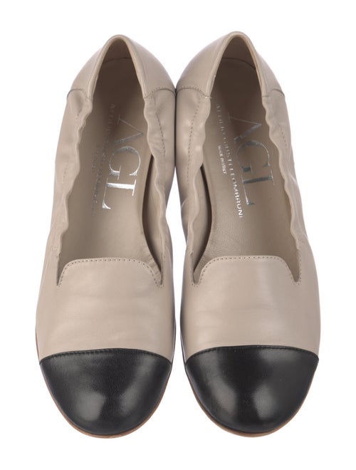 AGL Leather Colorblock Pattern Flats