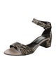 AGL Leather Animal Print Sandals