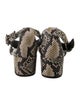 AGL Leather Animal Print Sandals