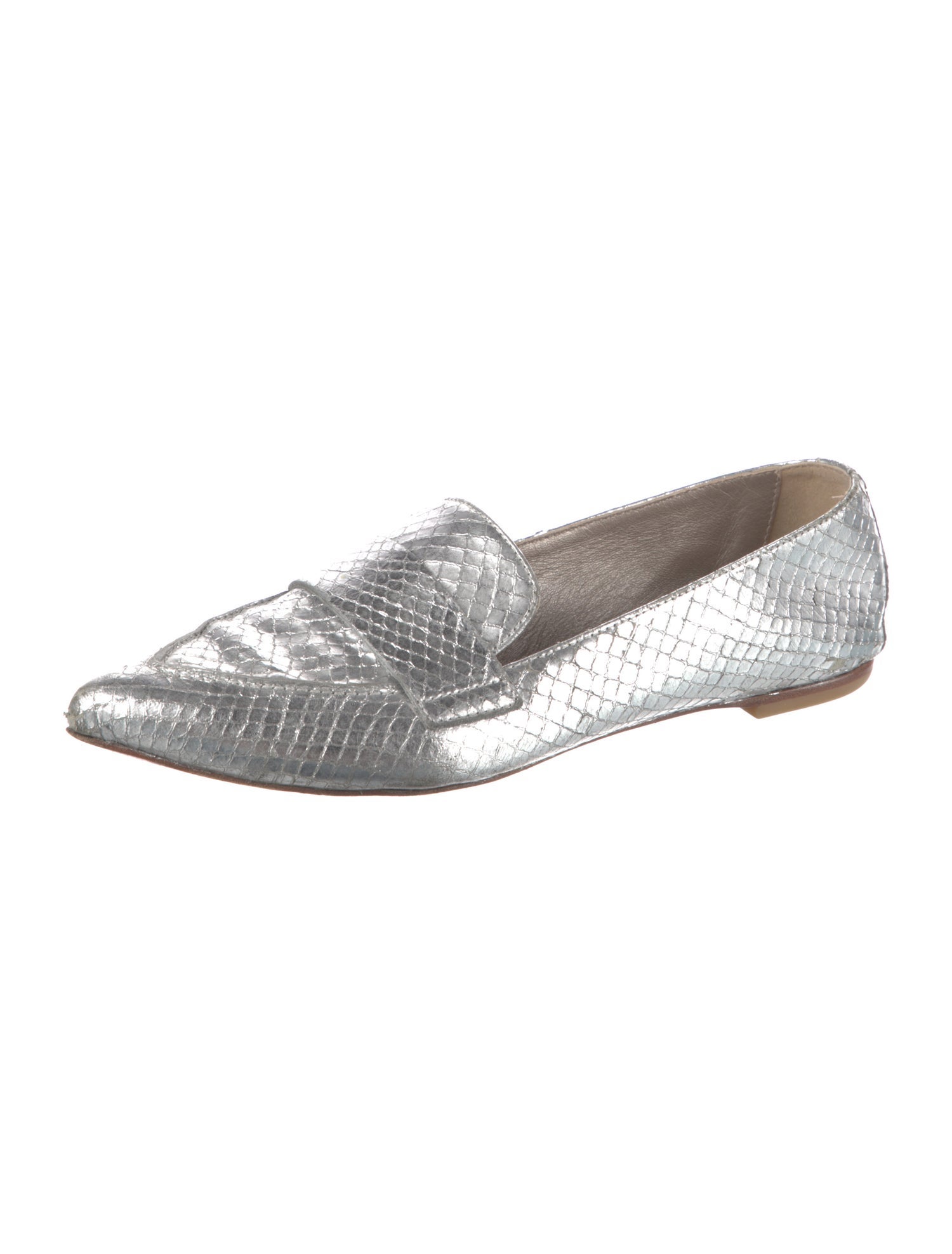 AGL Leather Animal Print Loafers