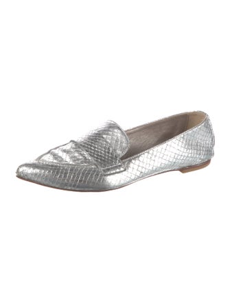 AGL Leather Animal Print Loafers