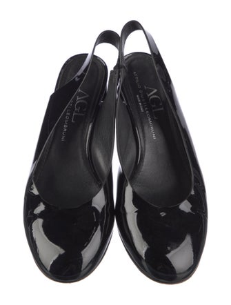 AGL Patent Leather Slingback Pumps
