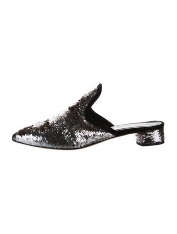 AGL Flats Sequins Sequin Embellishments Mules IT 37 | 7