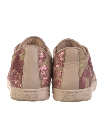 AGL Sequins Printed Sneakers