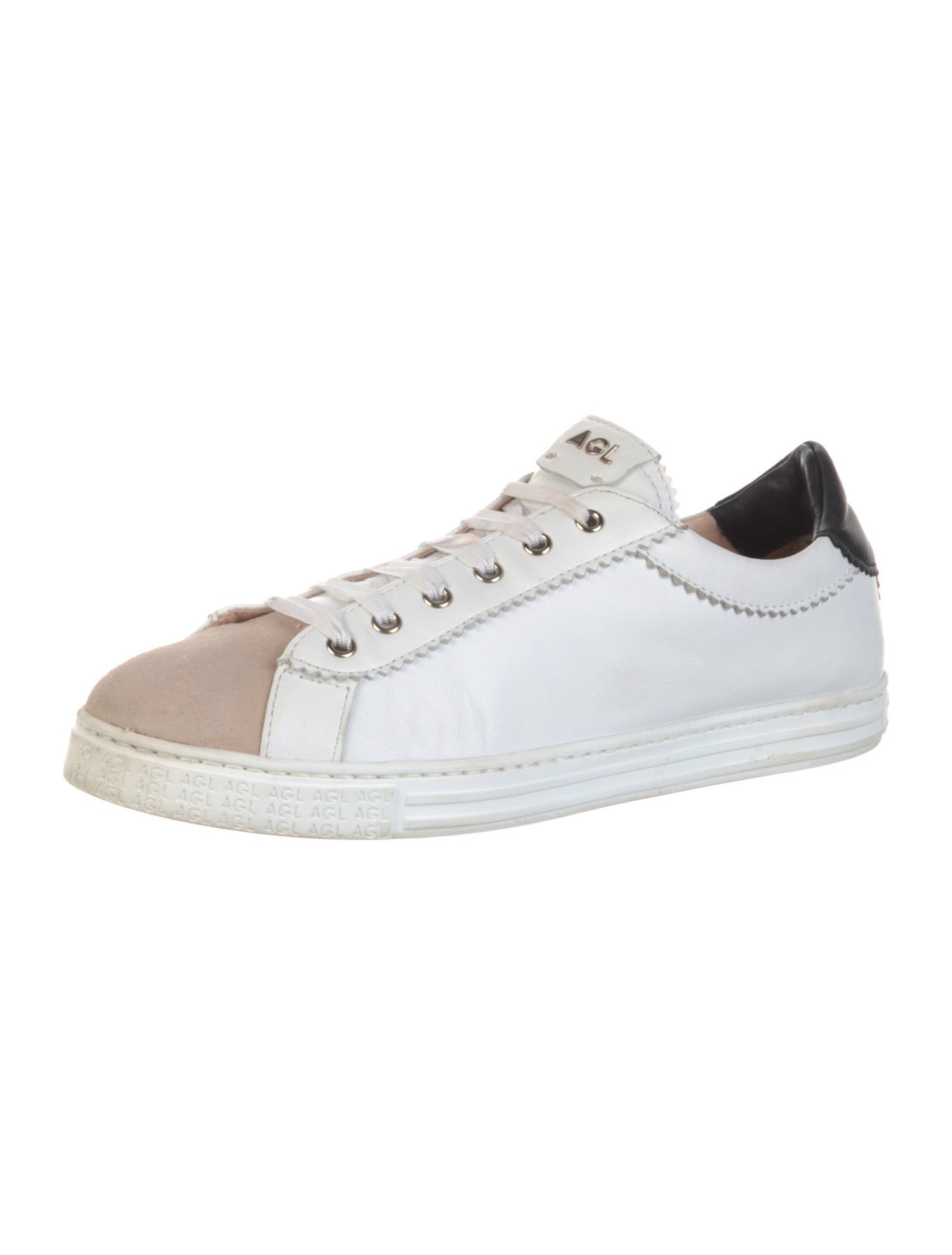 AGL Leather Colorblock Pattern Sneakers