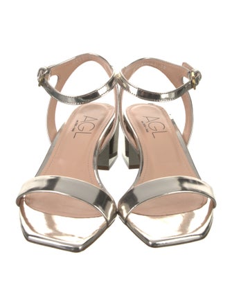 AGL Patent Leather Slingback Sandals