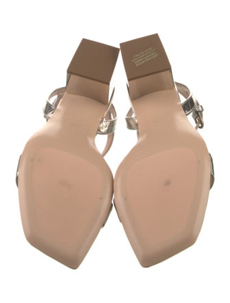 AGL Patent Leather Slingback Sandals