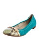 AGL Suede Colorblock Pattern Ballet Flats