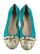 AGL Suede Colorblock Pattern Ballet Flats