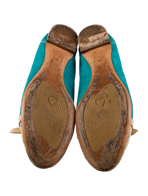 AGL Suede Colorblock Pattern Ballet Flats