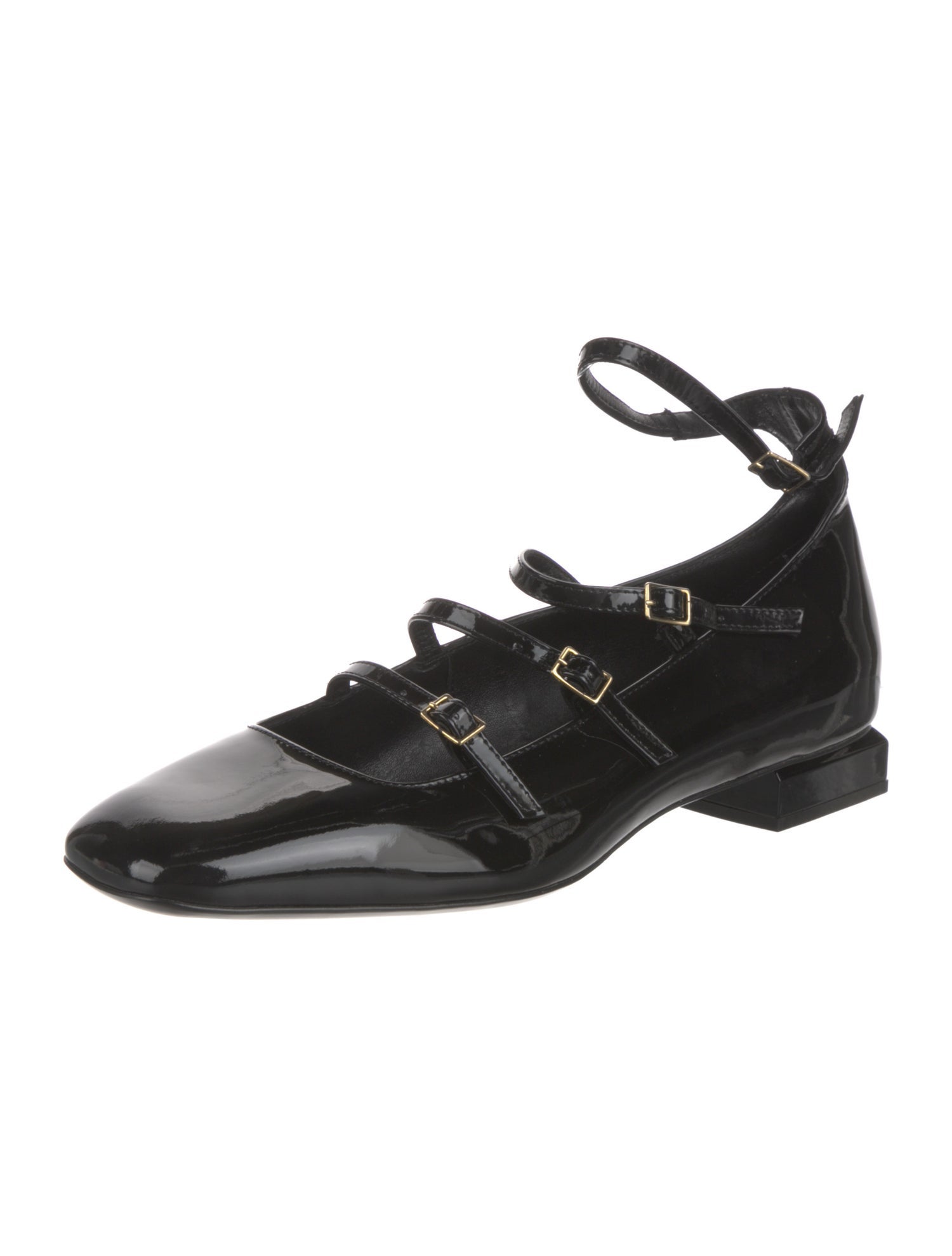 AGL Patent Leather Mary Jane Flats