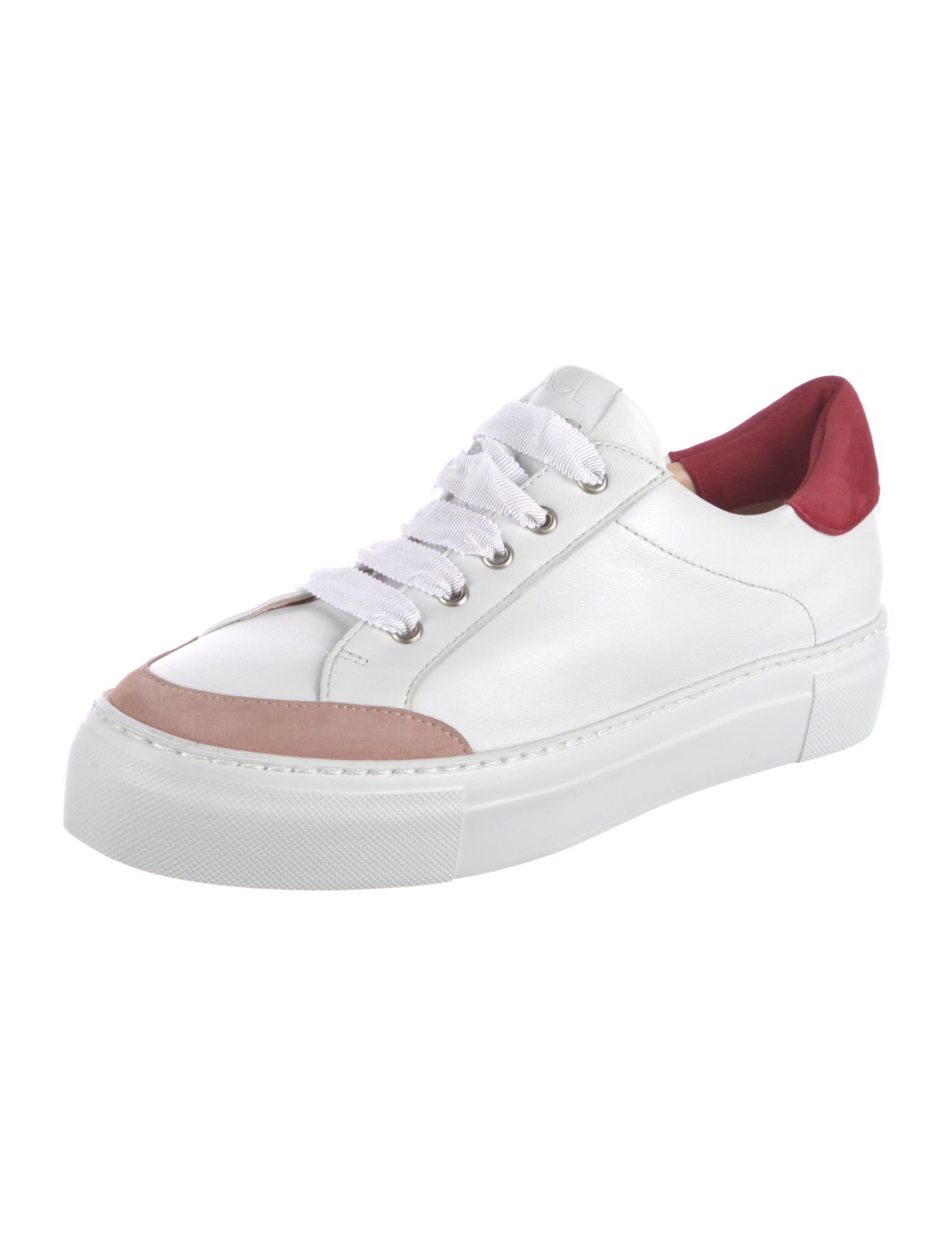 AGL Leather Colorblock Pattern Sneakers