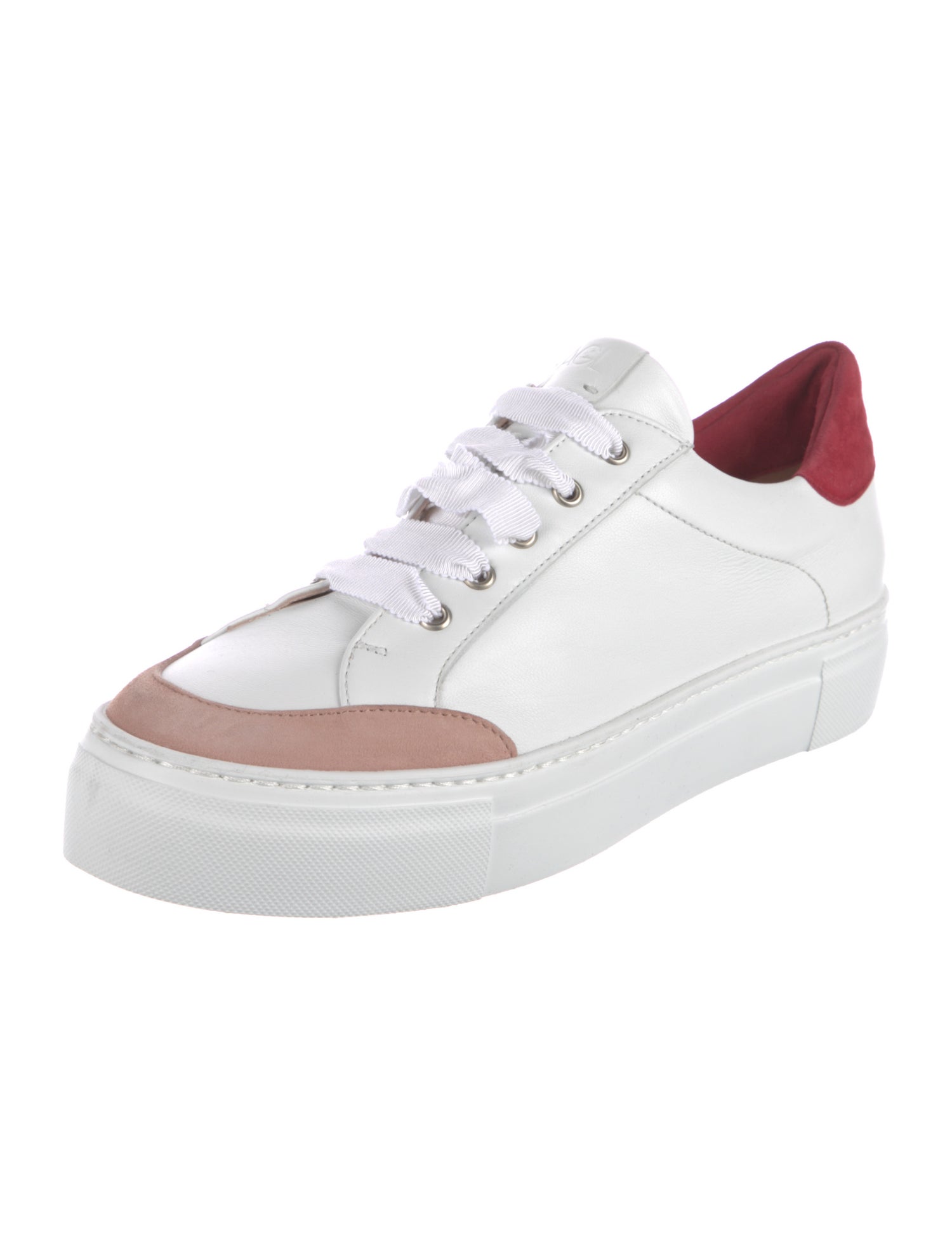 AGL Leather Colorblock Pattern Sneakers