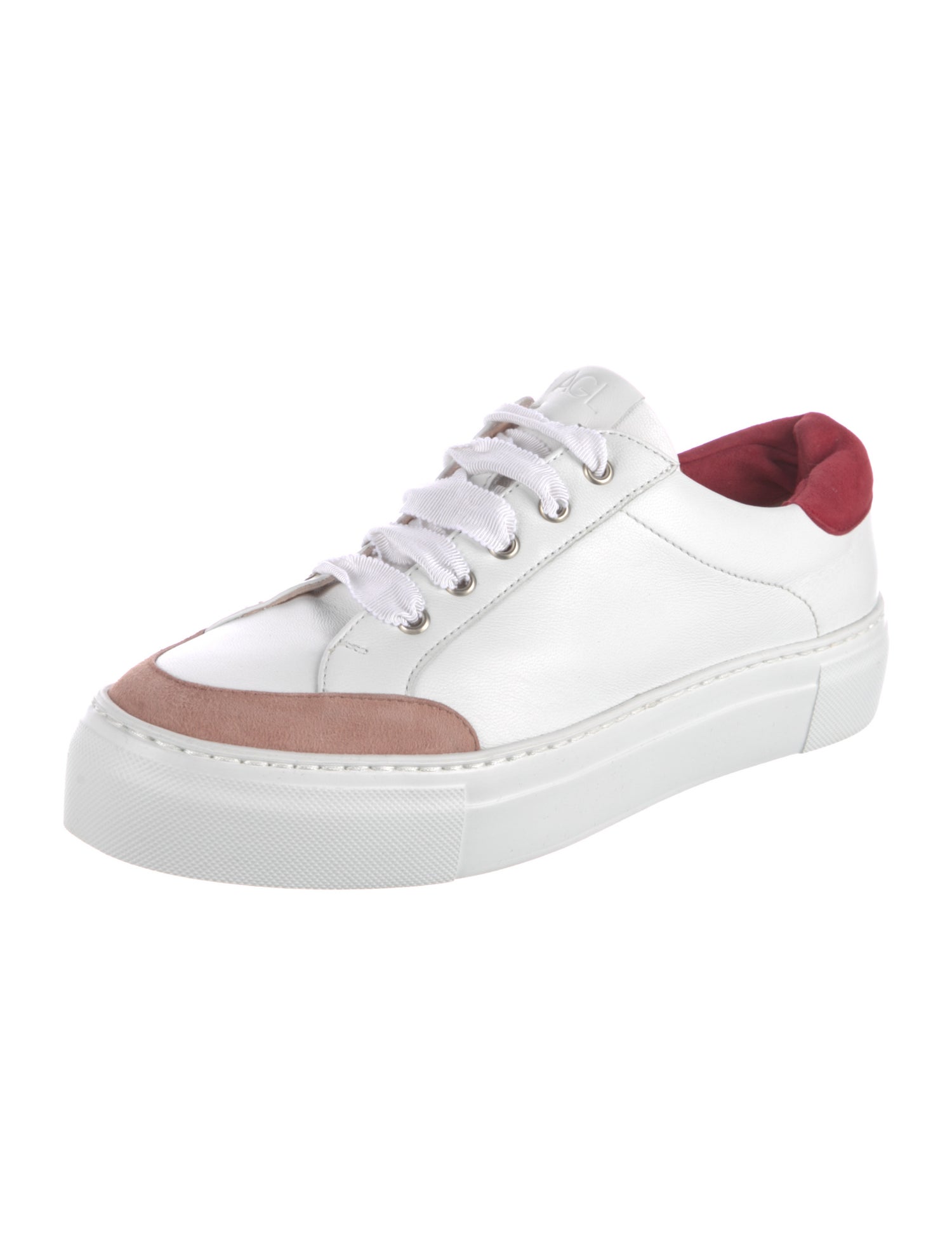 AGL Leather Colorblock Pattern Sneakers