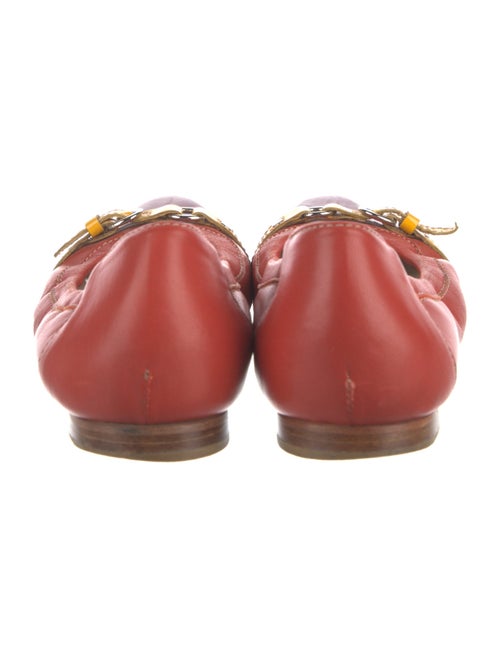 AGL Leather Studded Accents Ballet Flats