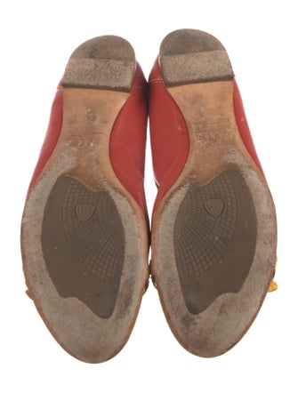 AGL Leather Studded Accents Ballet Flats