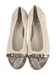 AGL Leather Animal Print Ballet Flats