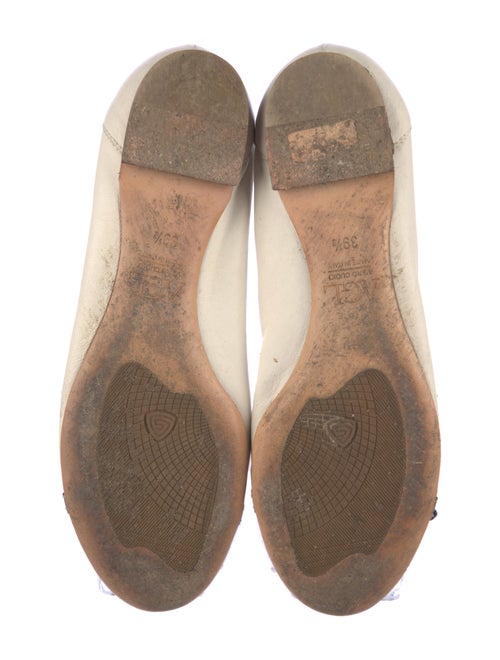 AGL Leather Animal Print Ballet Flats