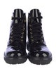 AGL Patent Leather Combat Boots