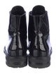 AGL Patent Leather Combat Boots