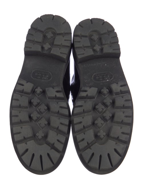 AGL Patent Leather Combat Boots