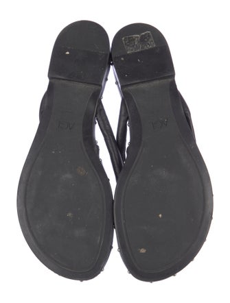 AGL Leather Studded Accents Slides