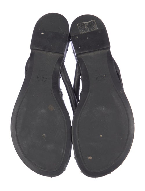 AGL Leather Studded Accents Slides