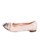 AGL Leather Animal Print Ballet Flats