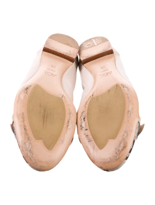 AGL Leather Animal Print Ballet Flats