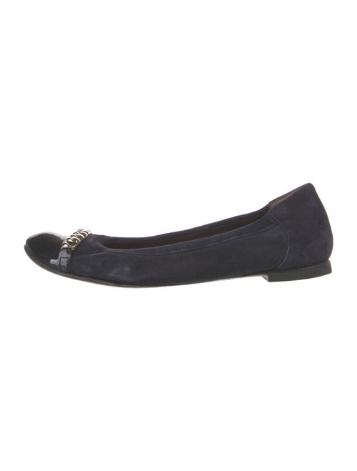 AGL Suede Chain-Link Accents Flats