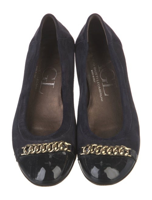 AGL Suede Chain-Link Accents Flats