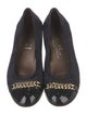 AGL Suede Chain-Link Accents Flats