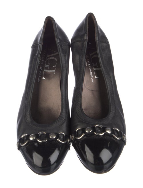AGL Leather Chain-Link Accents Pumps