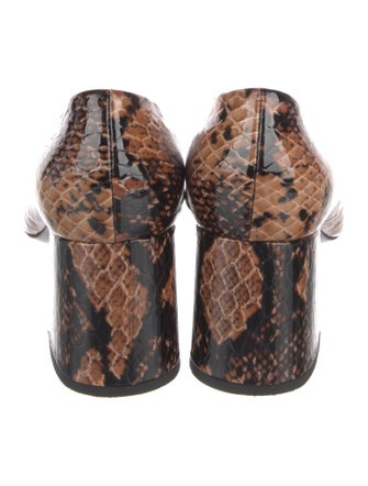 AGL Leather Animal Print Pumps