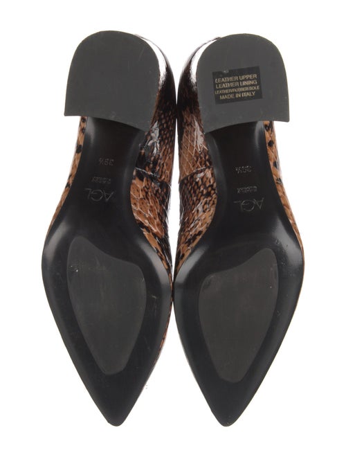 AGL Leather Animal Print Pumps