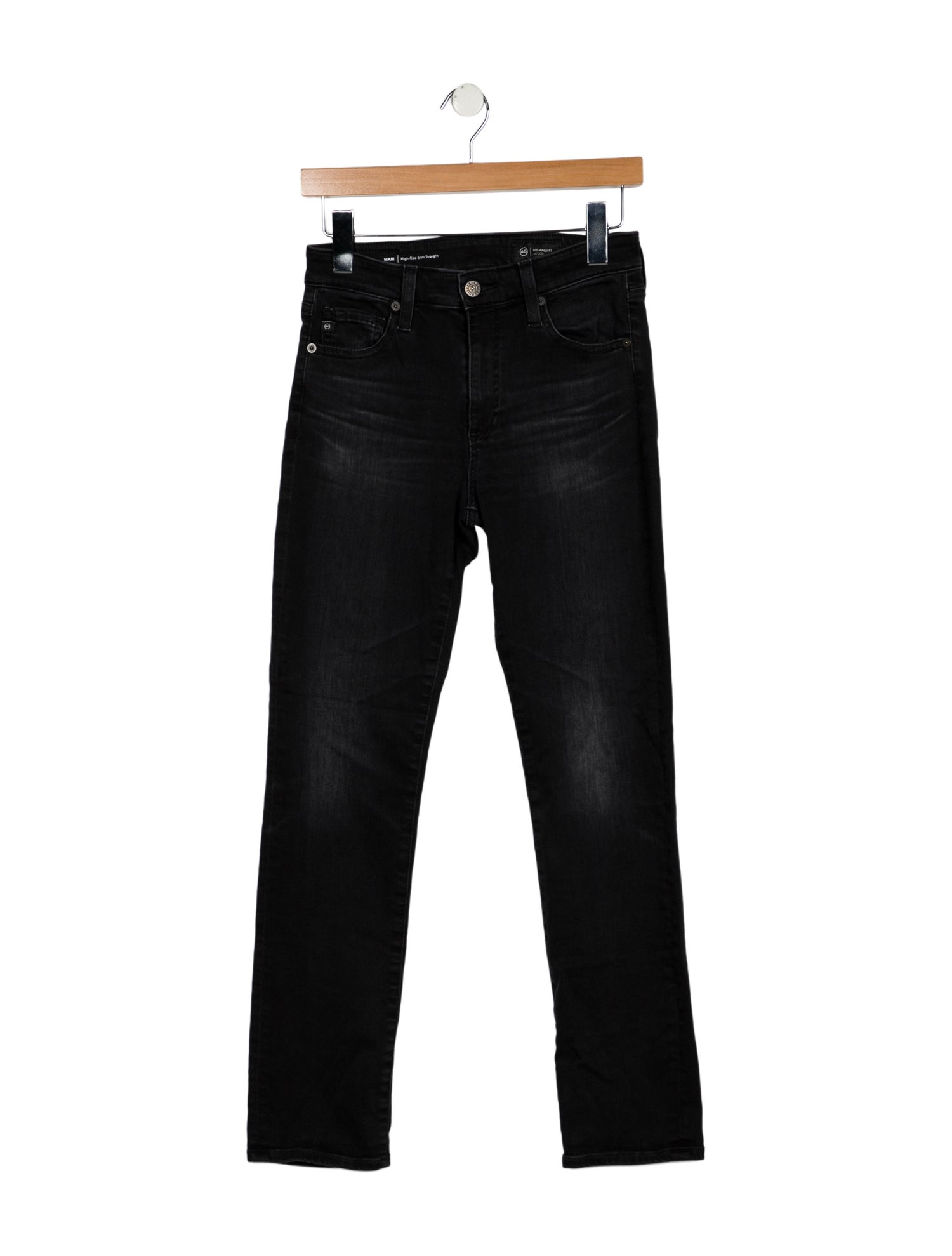 AGL Mid-Rise Straight Leg Jeans