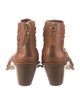 AGL Leather Lasercut Accents Lace-Up Boots