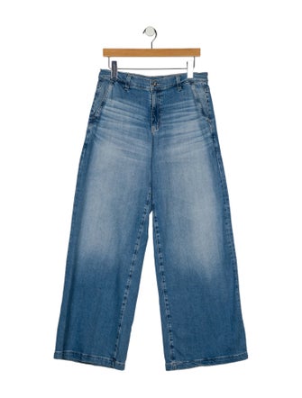 AGL Mid-Rise Wide Leg Jeans