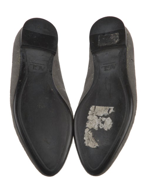 AGL Suede Studded Accents Ballet Flats