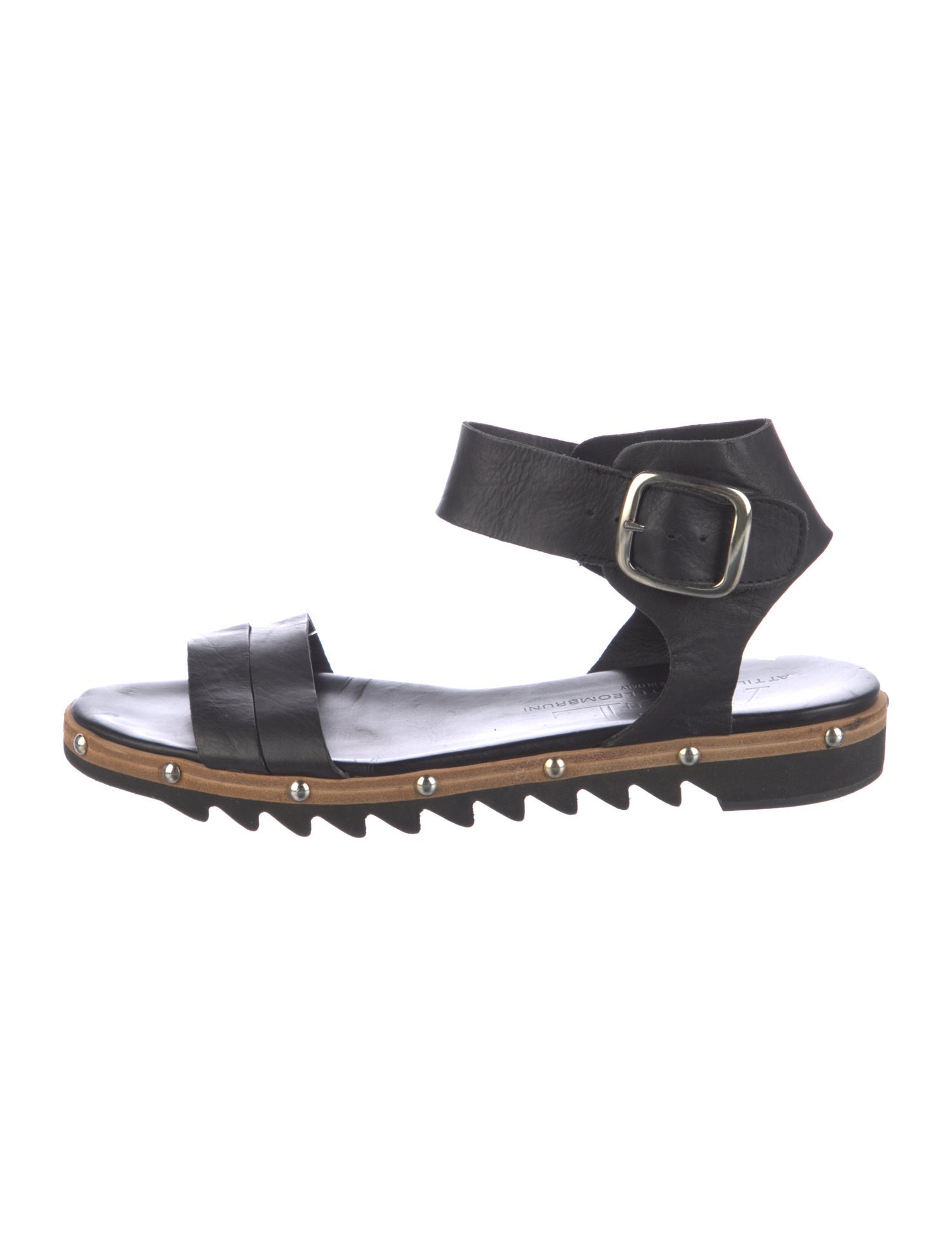 AGL Leather Studded Accents Sandals