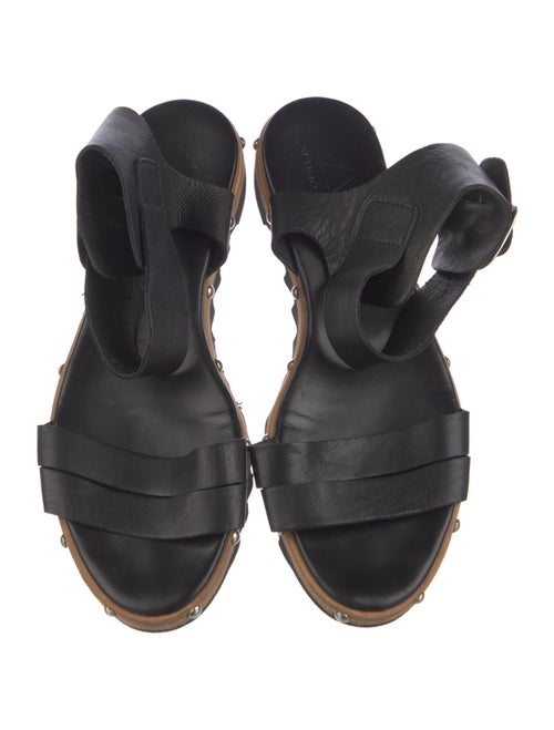 AGL Leather Studded Accents Sandals