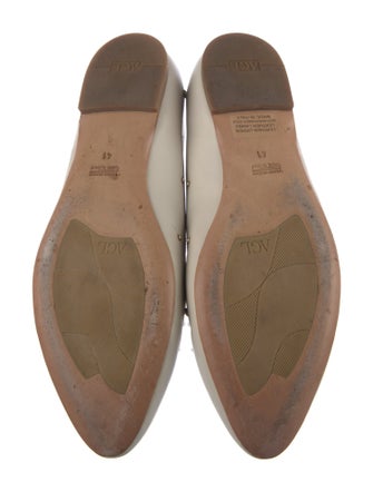 AGL Leather Studded Accents Loafers