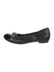 AGL Leather Chain-Link Accents Ballet Flats