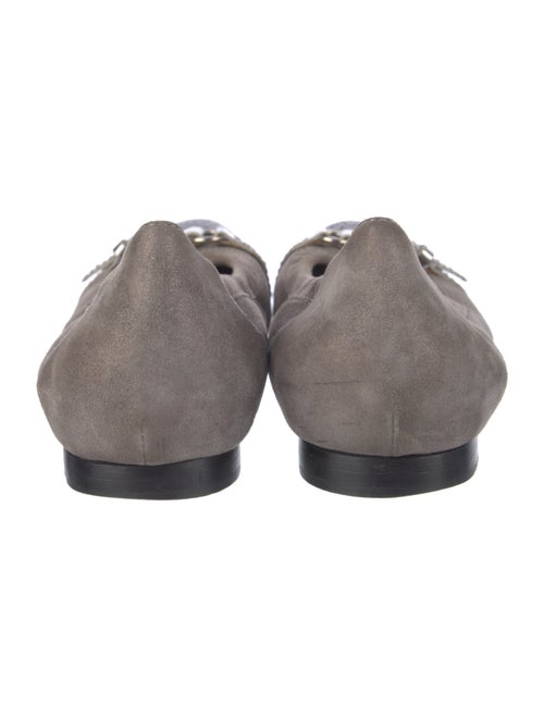 AGL Suede Colorblock Pattern Ballet Flats