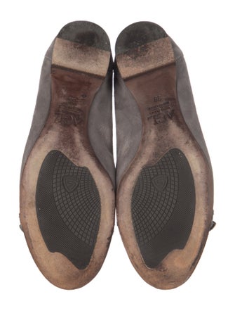 AGL Suede Colorblock Pattern Ballet Flats