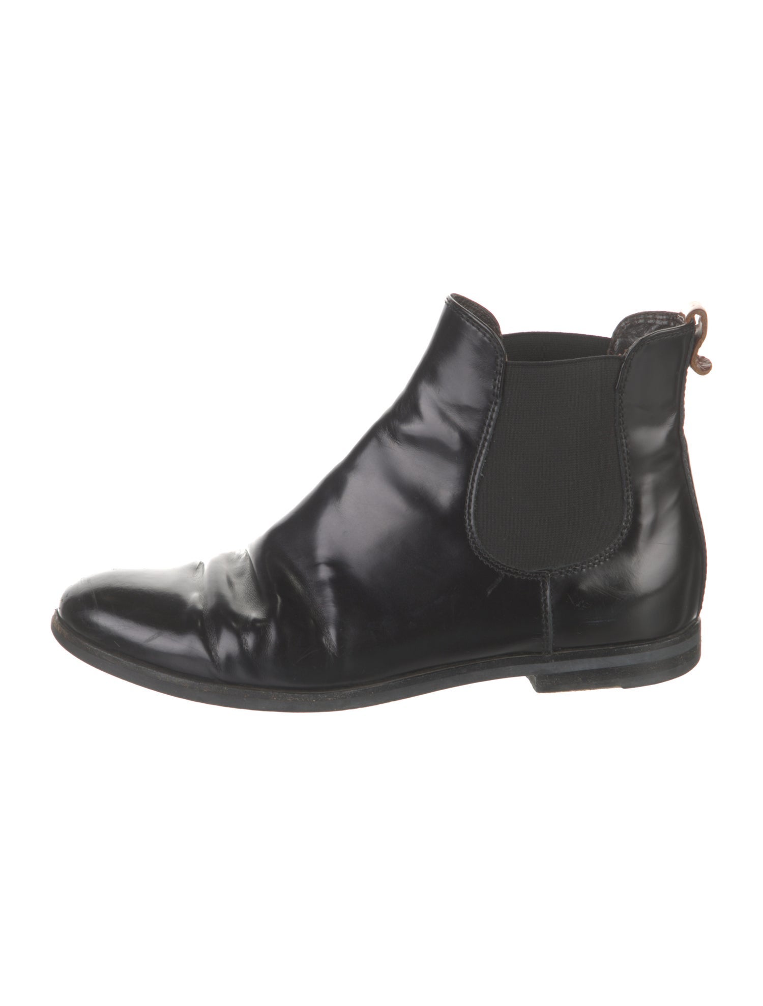 AGL Patent Leather Chelsea Boots