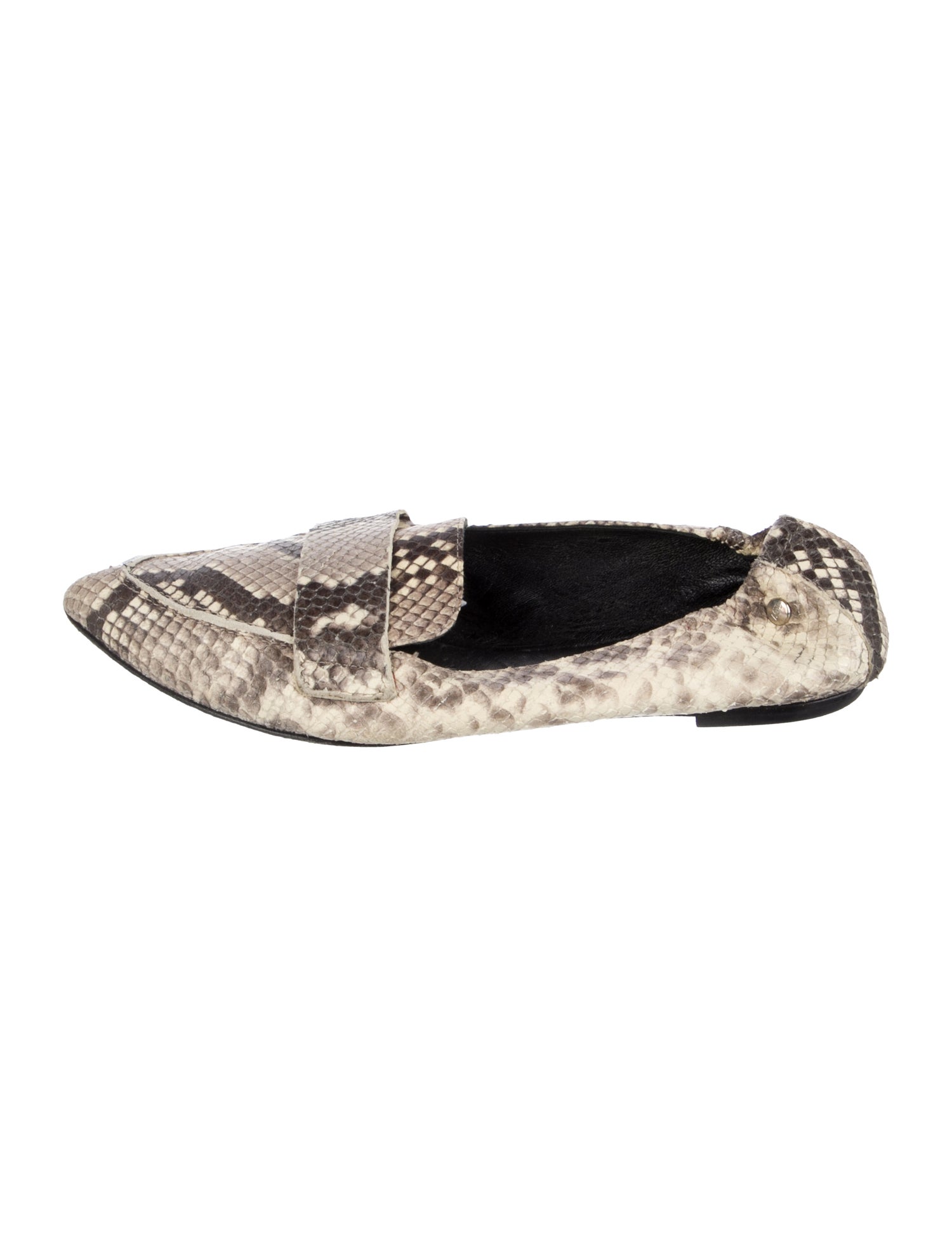 AGL Snakeskin Animal Print Loafers