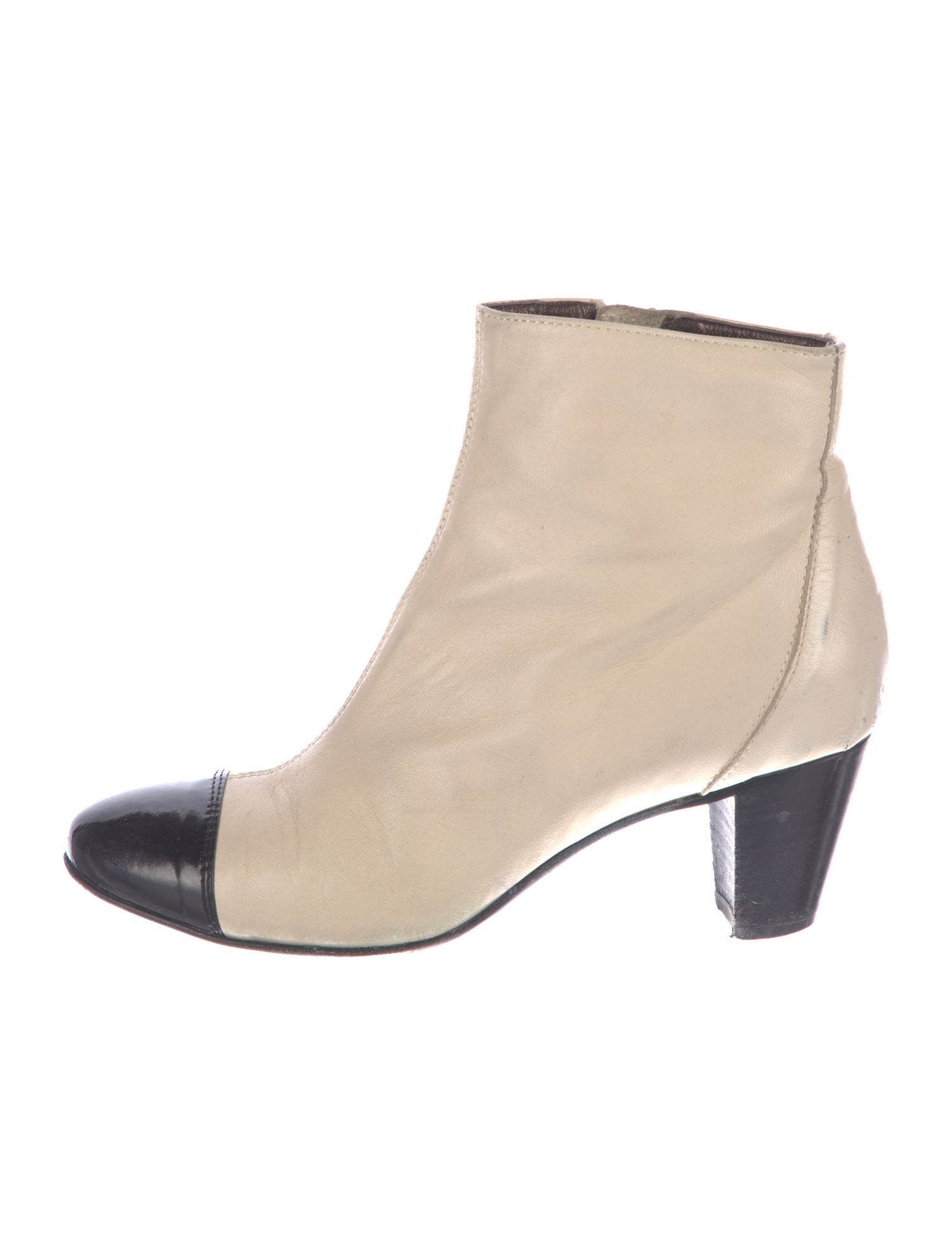 AGL Leather Colorblock Pattern Boots