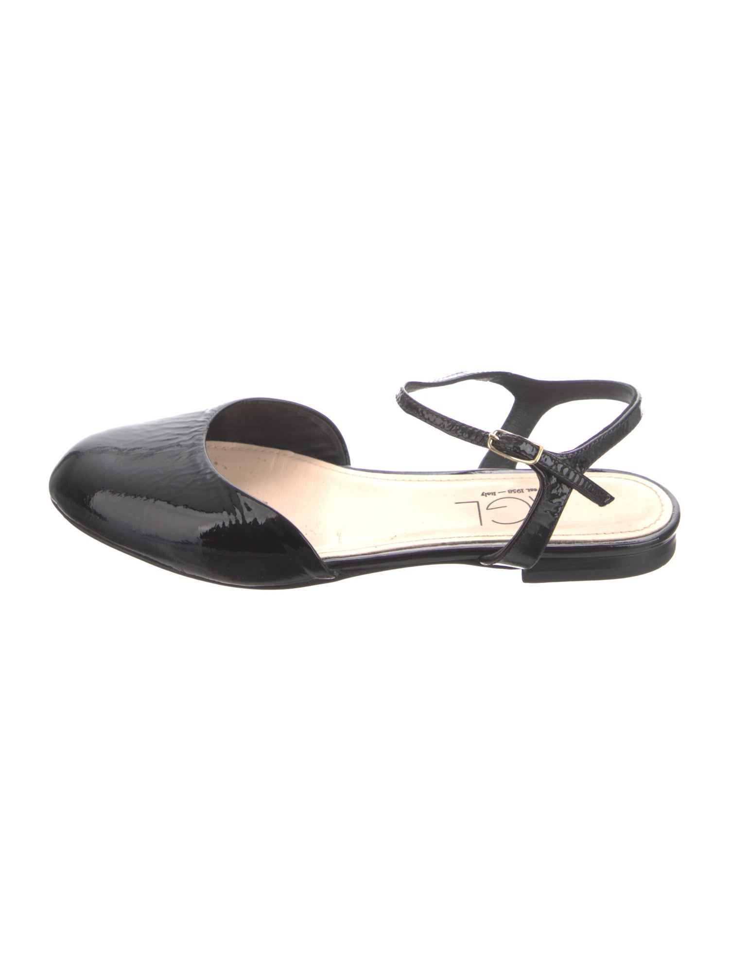 AGL Patent Leather Slingback Flats