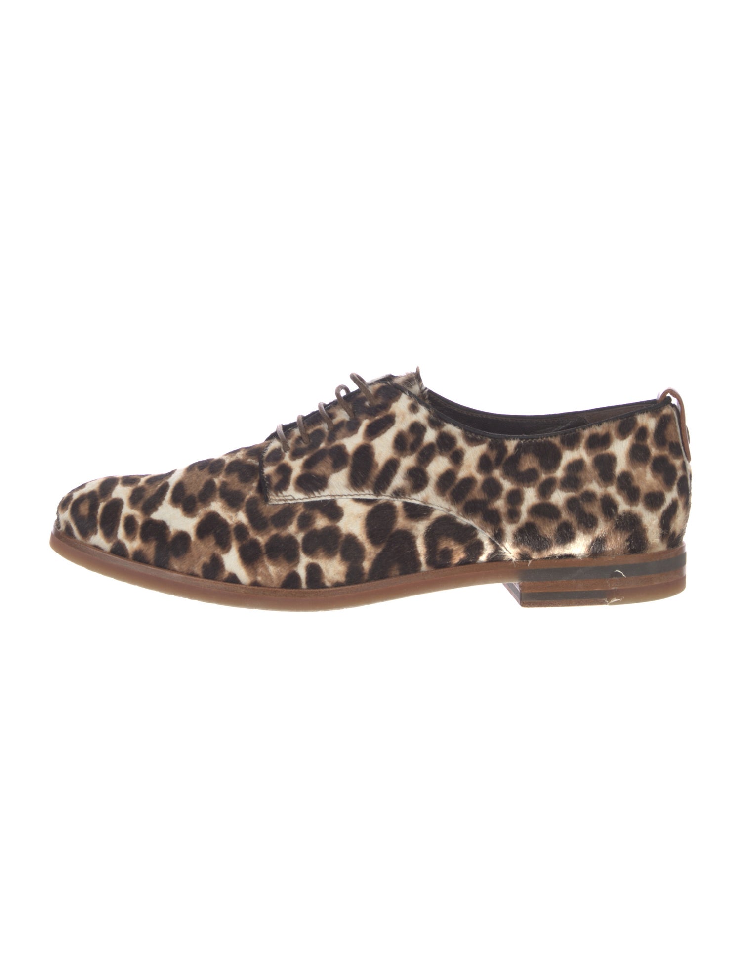 AGL Ponyhair Animal Print Oxfords